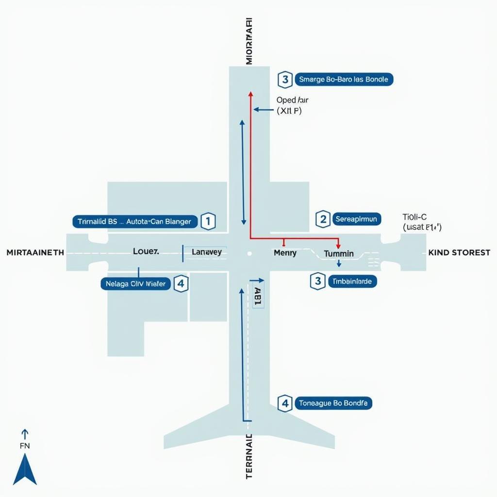 Map of Mumbai Airport Bus Stops