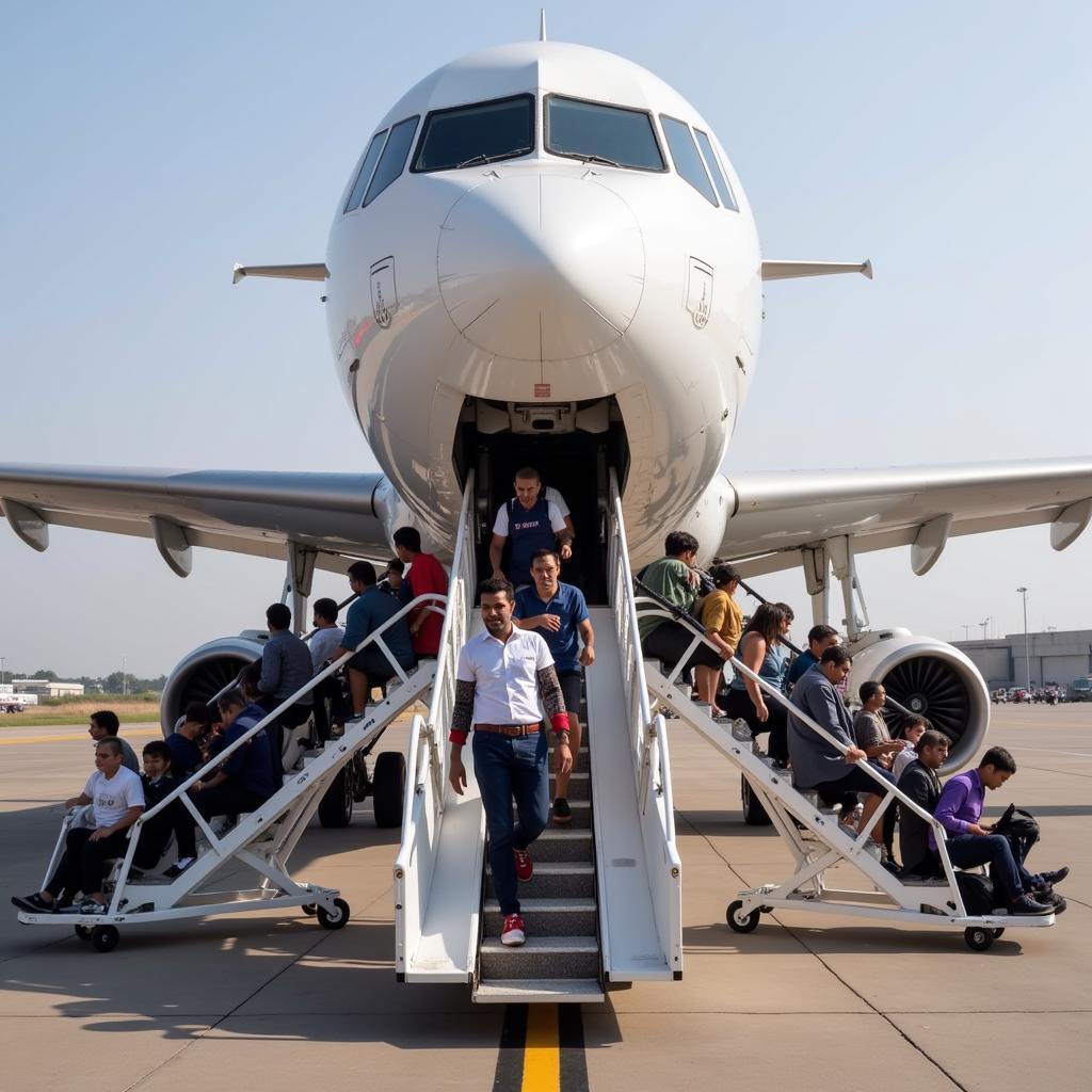 Passenger Evacuation during an Emergency Landing at Mumbai Airport