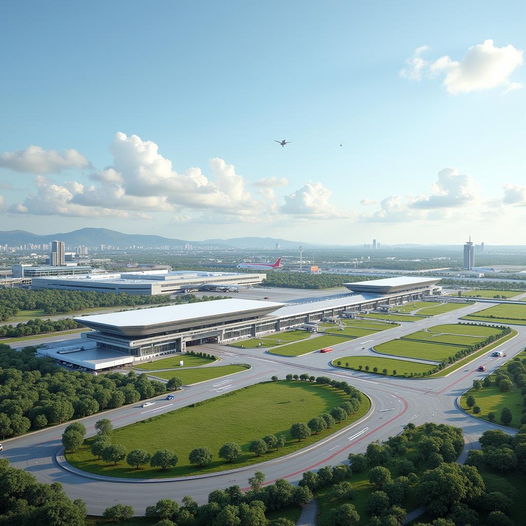 Mumbai Airport Future Expansion Plans - Artist's Rendition