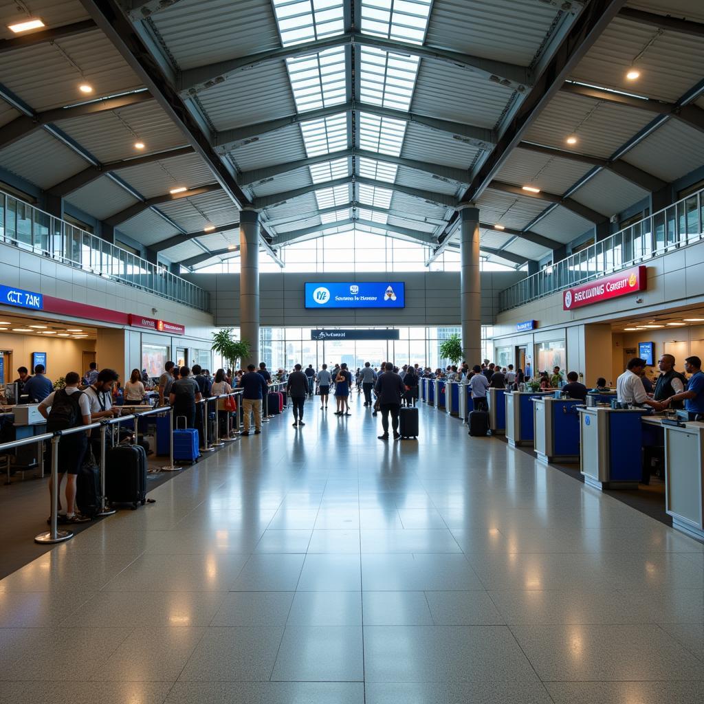 Check-in Counters at Mumbai Airport T1