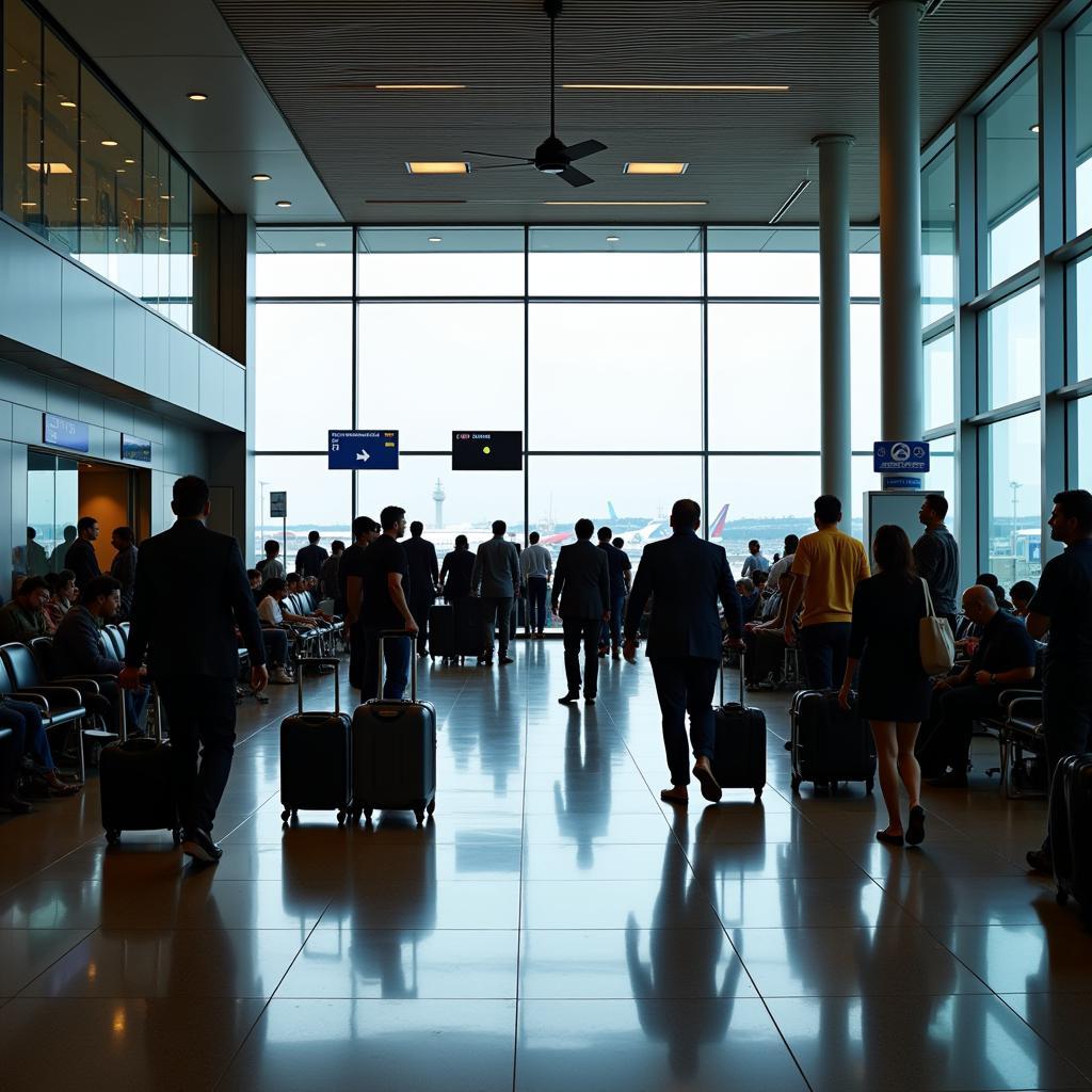 Mumbai Airport Terminal Bustle