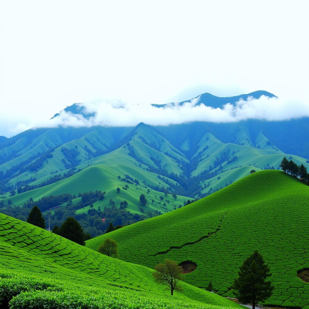 Panoramic View of Munnar Hill Station