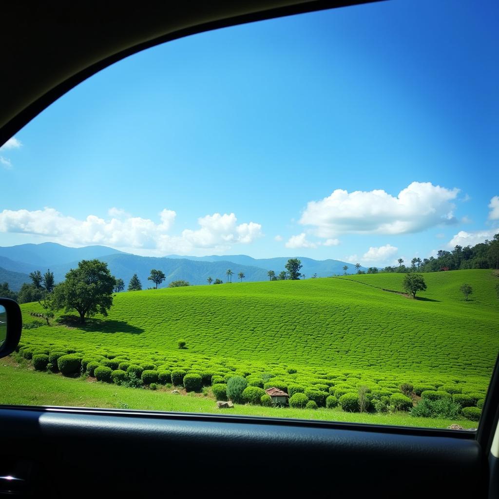 Munnar Tea Plantations Taxi View