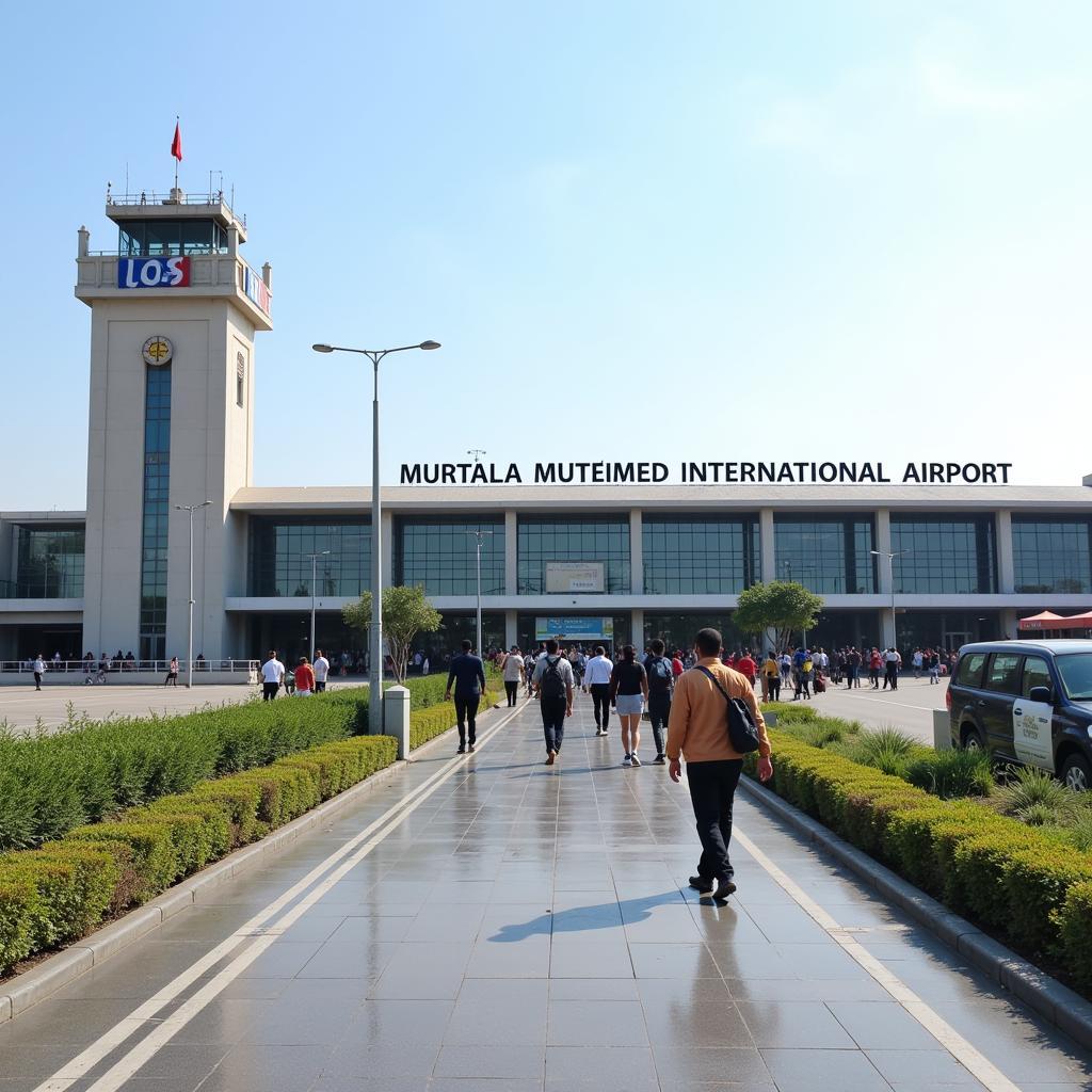 Murtala Muhammed International Airport in Lagos, Nigeria: A bustling hub of international travel.