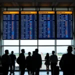 Mysore Airport Flight Information Display Screen