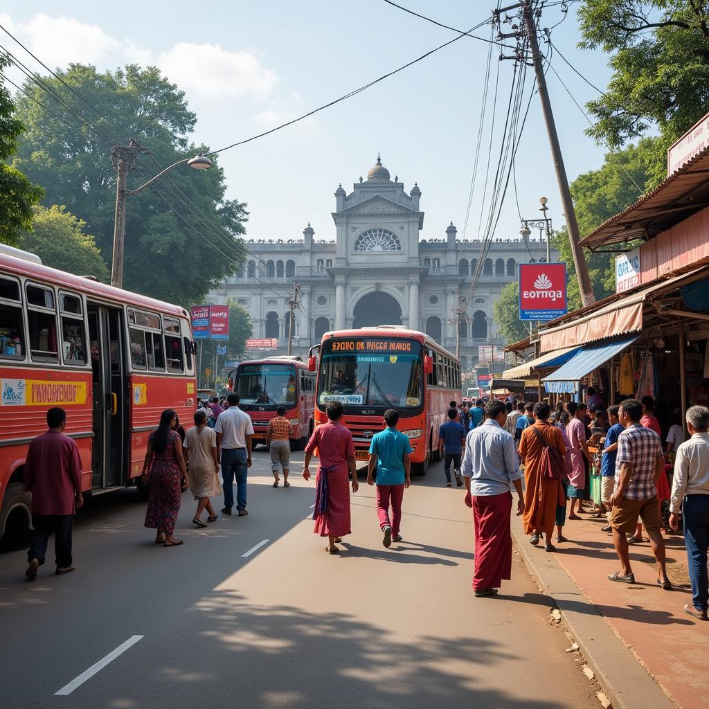 Arrival at Mysore City Bus Stand