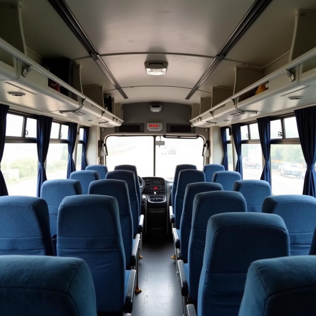 Nagpur Airport AC Bus Interior