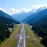 Aerial View of Naini Saini Airport Pithoragarh