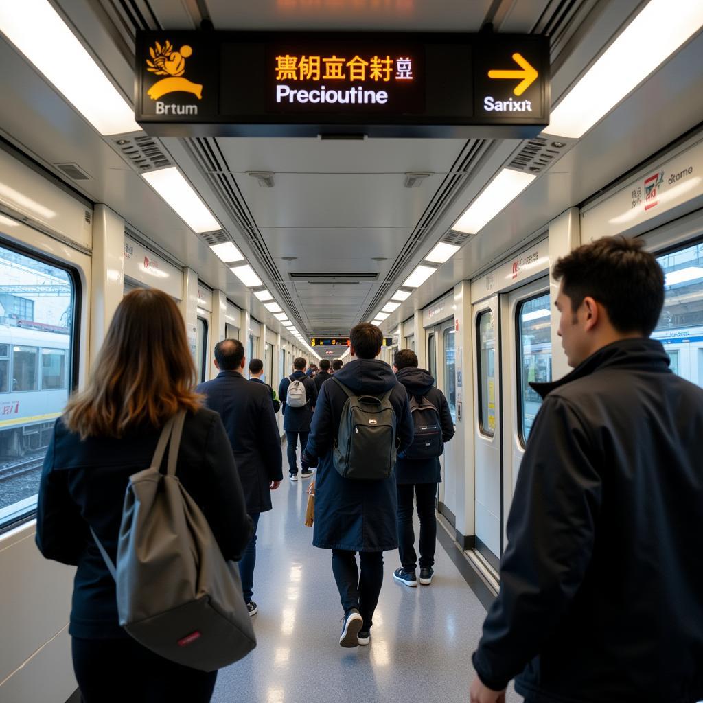 Narita Express Train to Saitama