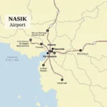 Nasik Airport Location and Connectivity Map