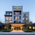 Modern and Stylish Exterior of Naumi Auckland Airport Hotel