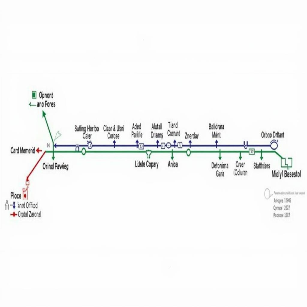 Detailed route map of the New Garia Airport Metro