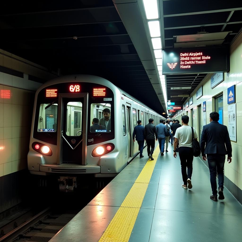 Delhi Metro from Old Delhi to Terminal 3