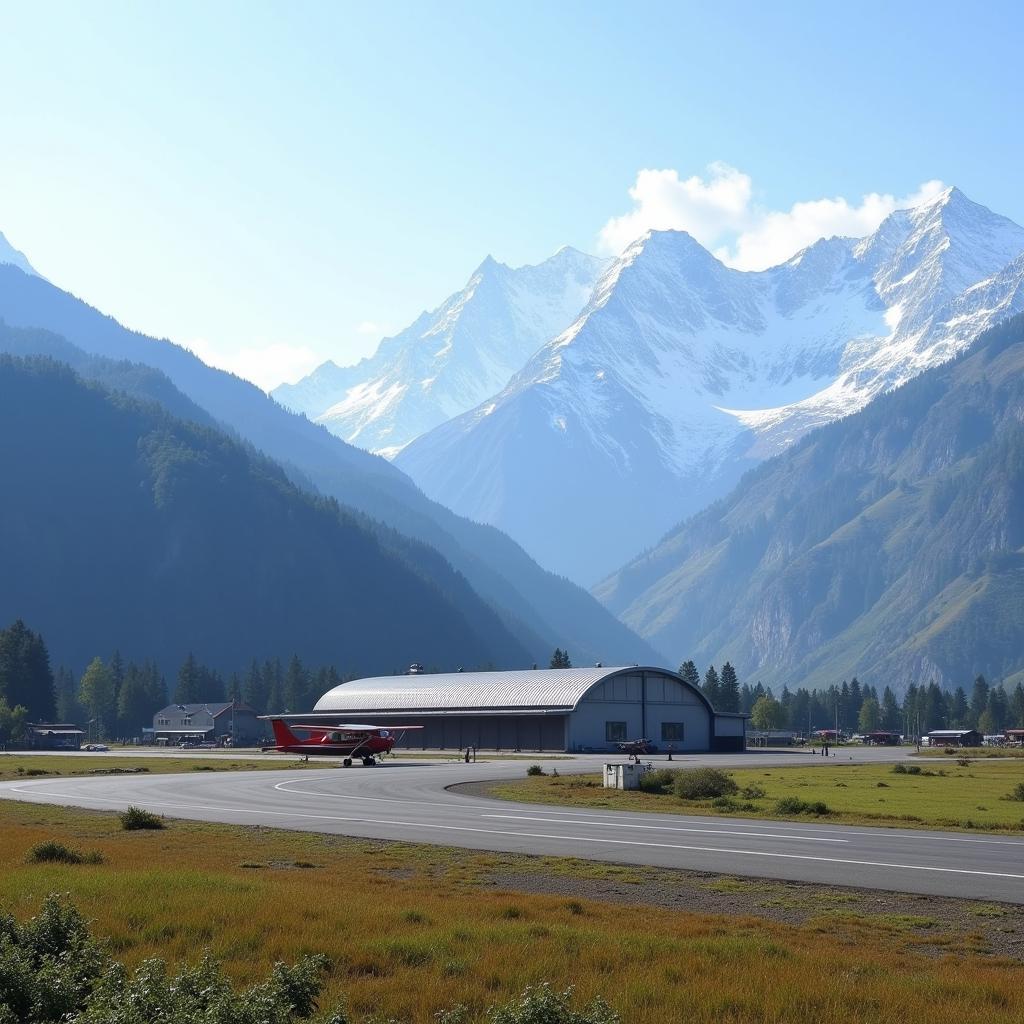 Pakyong Airport nestled in the Himalayas