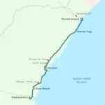 Palolem Beach to Dabolim Airport Route Map