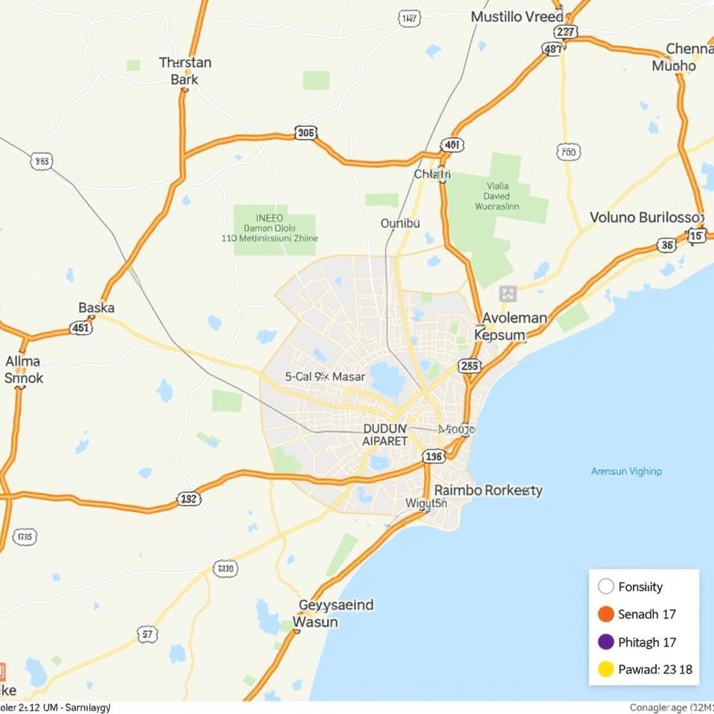 Pannur Airport Location Map