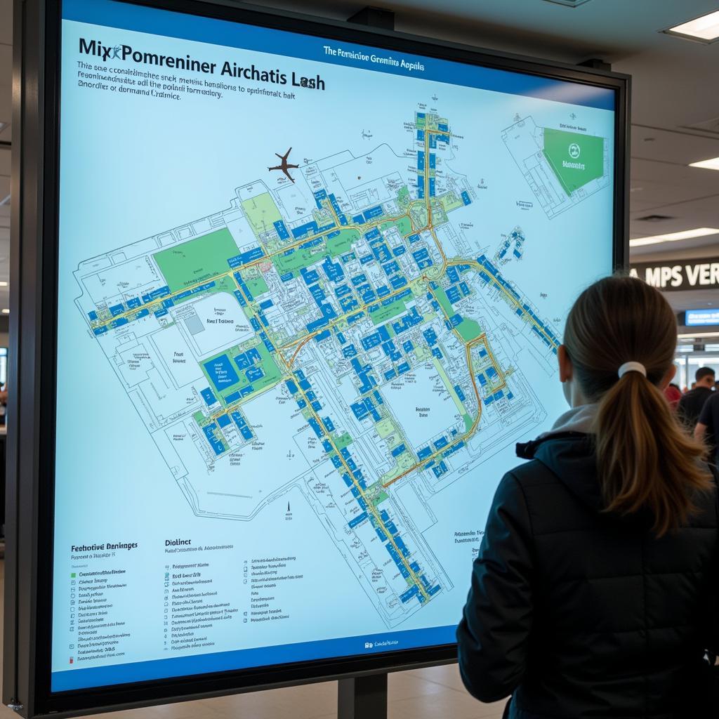 Passenger Checking Airport Terminal Map