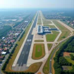 Patna Airport Aerial View