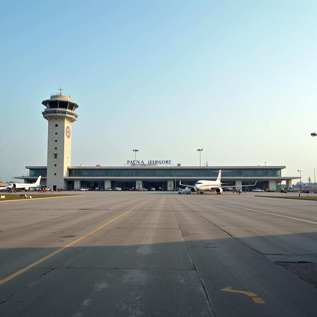 Patna Airport, Bihar, India: The busiest airport in the state, connecting to major Indian cities