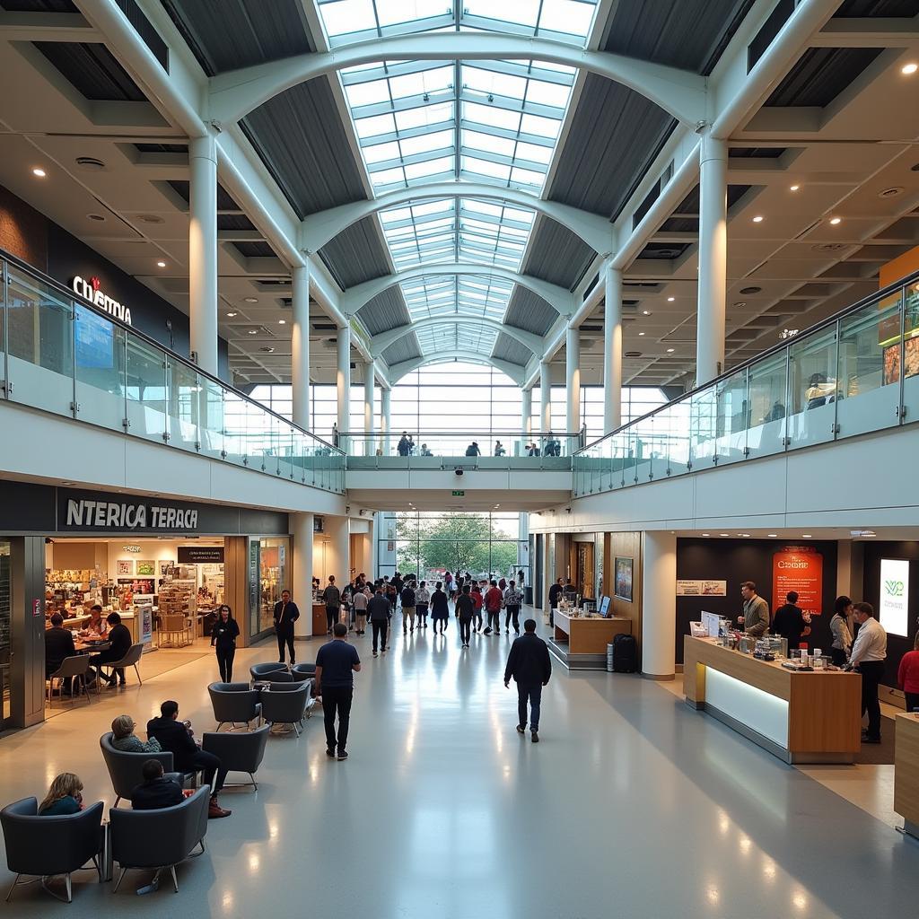 Perth Airport Interior with Amenities and Services