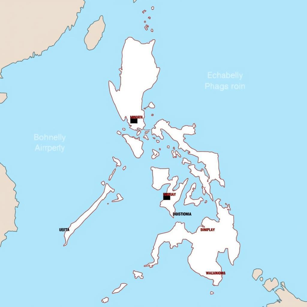 Map of Key Philippines International Airports