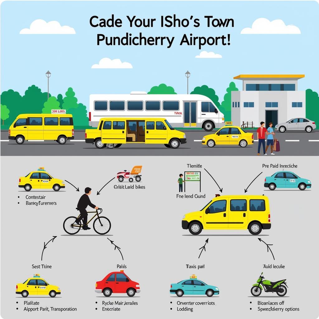 Transportation options at Pondicherry Airport