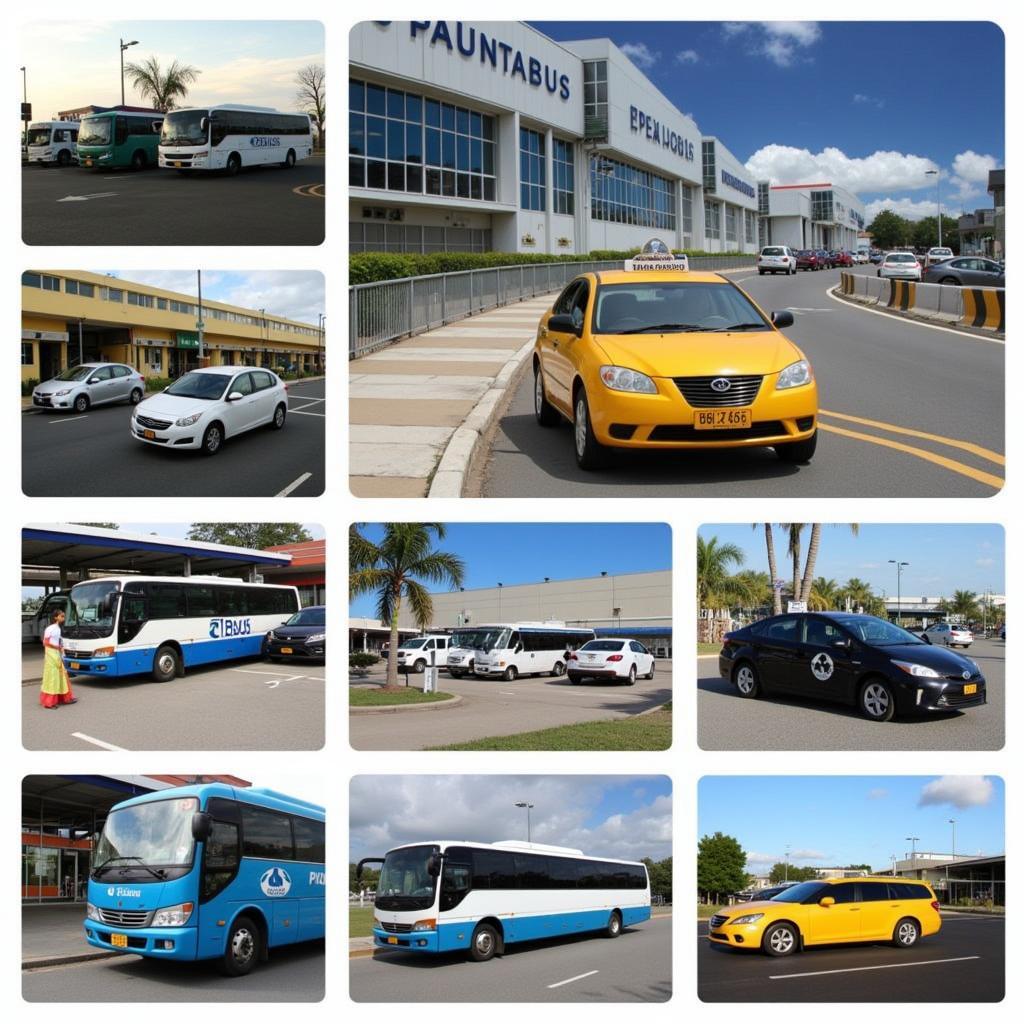 Various Transportation Options at Piarco International Airport