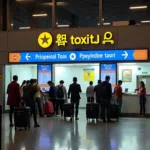 Prepaid Taxi Booth at Mumbai Airport