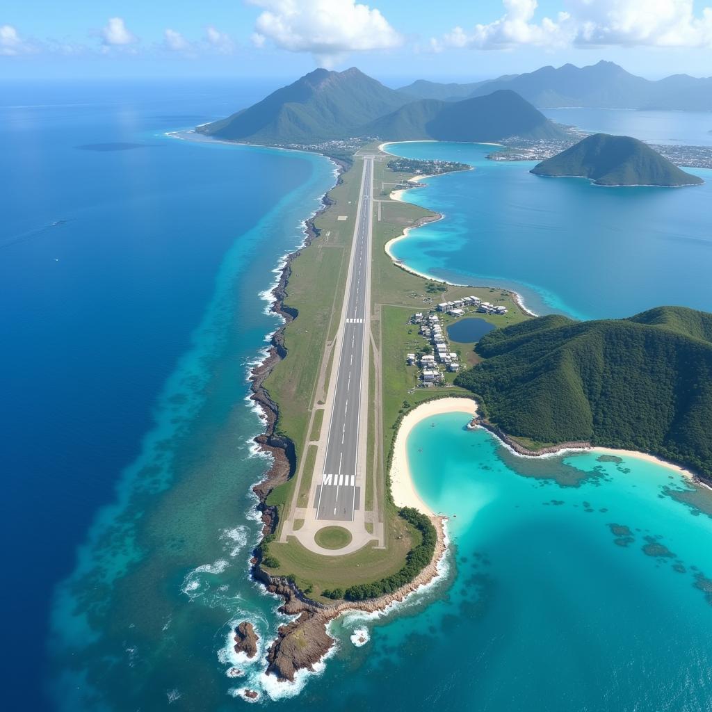 Aerial View of Princess Juliana International Airport