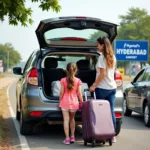 Private car rental for travel from Banjara Hills to Hyderabad Airport