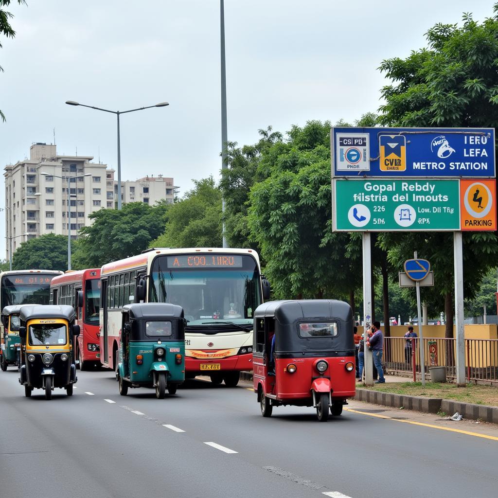 Public transport options near Gopal Reddy Complex