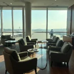 Comfortable seating area in Pune domestic airport lounge