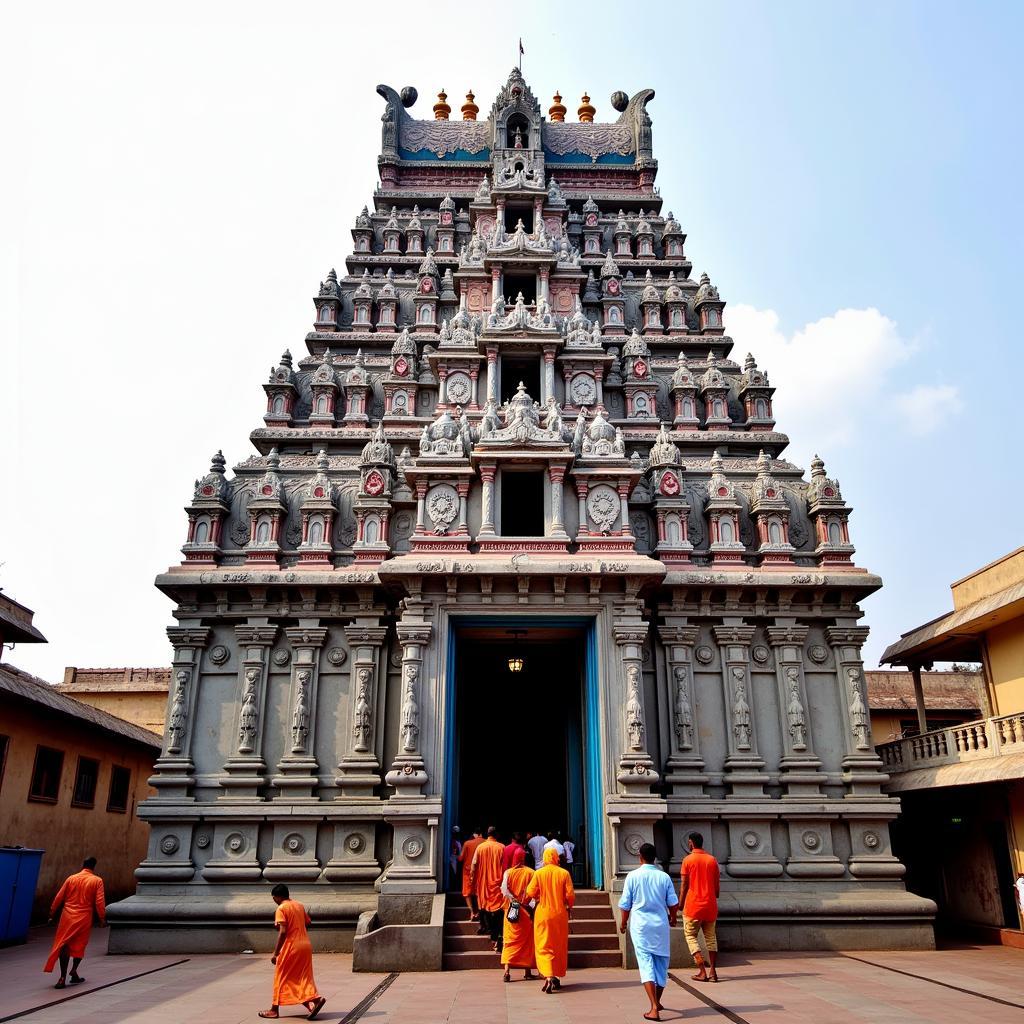 Puri Jagannath Temple - The grand entrance and towering structure of the Jagannath Temple in Puri.