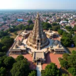 Aerial View of Puri Jagannath Temple