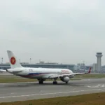 Modern Aircraft on Pyongyang Airport Runway