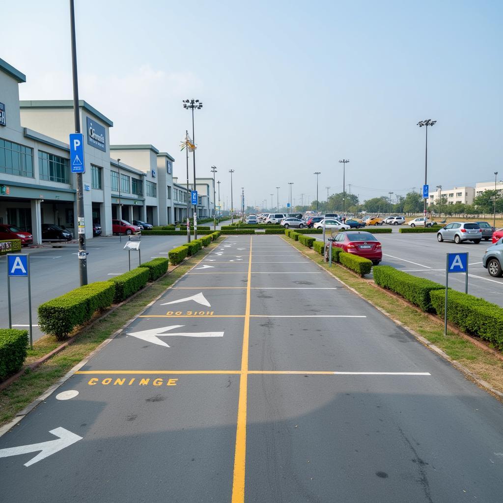 Raipur Airport Parking Area