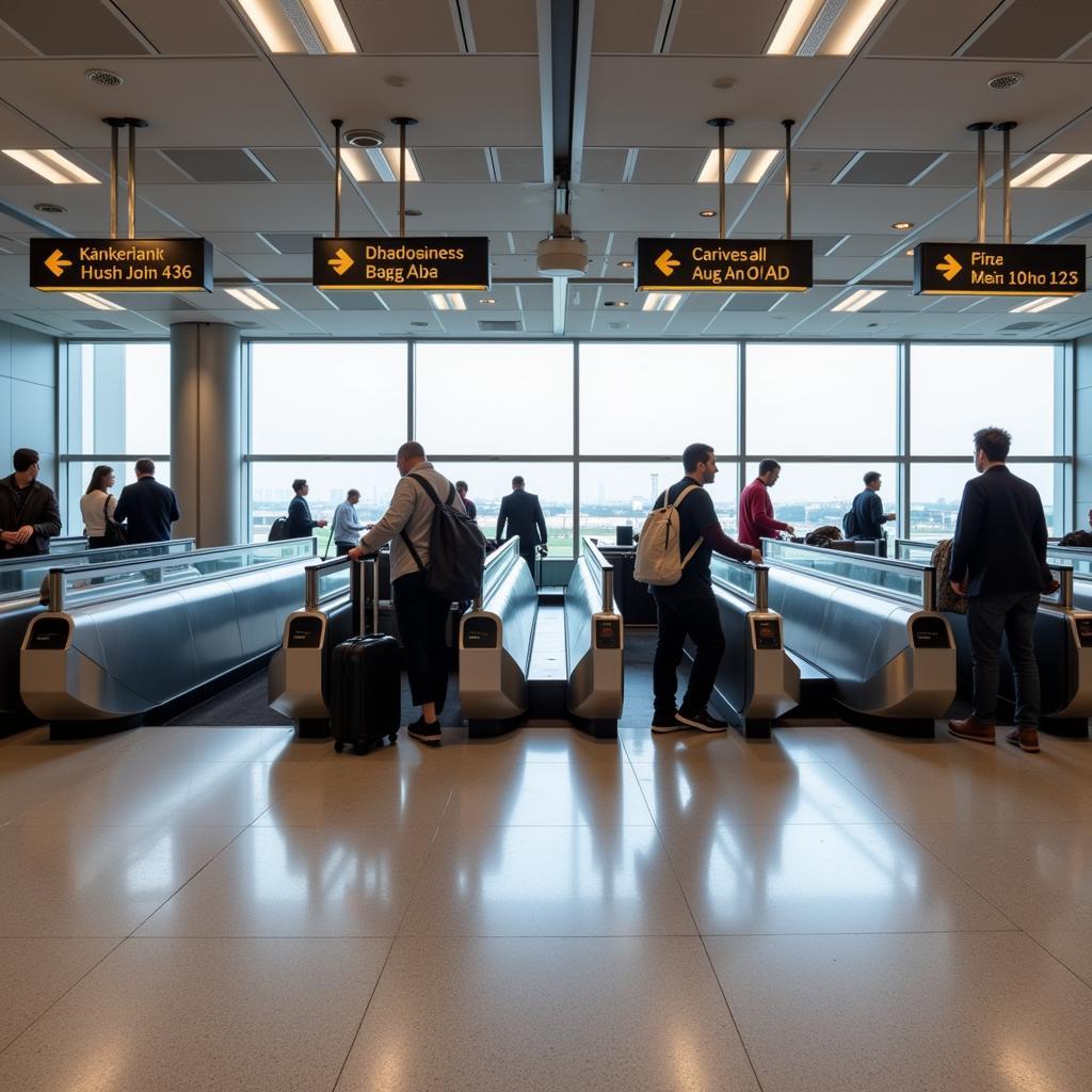 Baggage Claim Area at Rajiv Gandhi International Airport