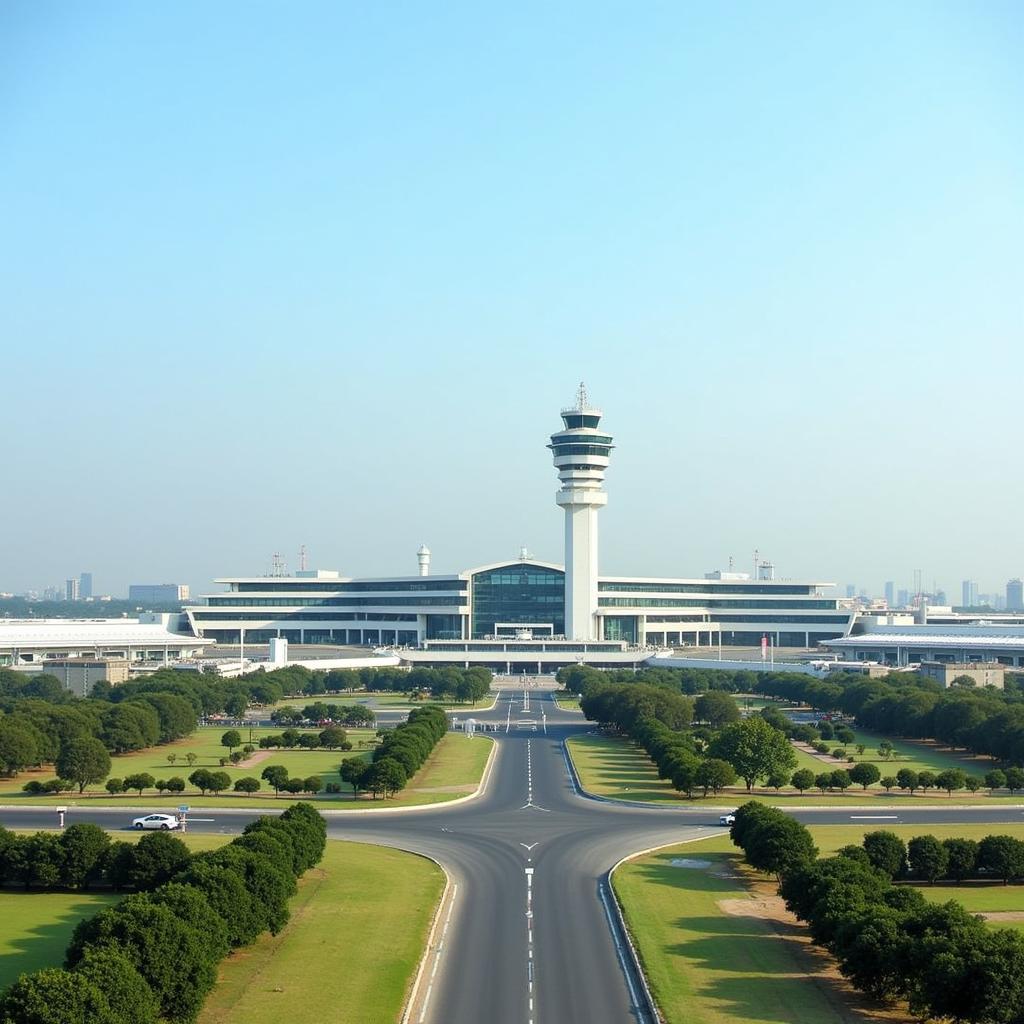 Exterior View of Rajiv Gandhi International Airport