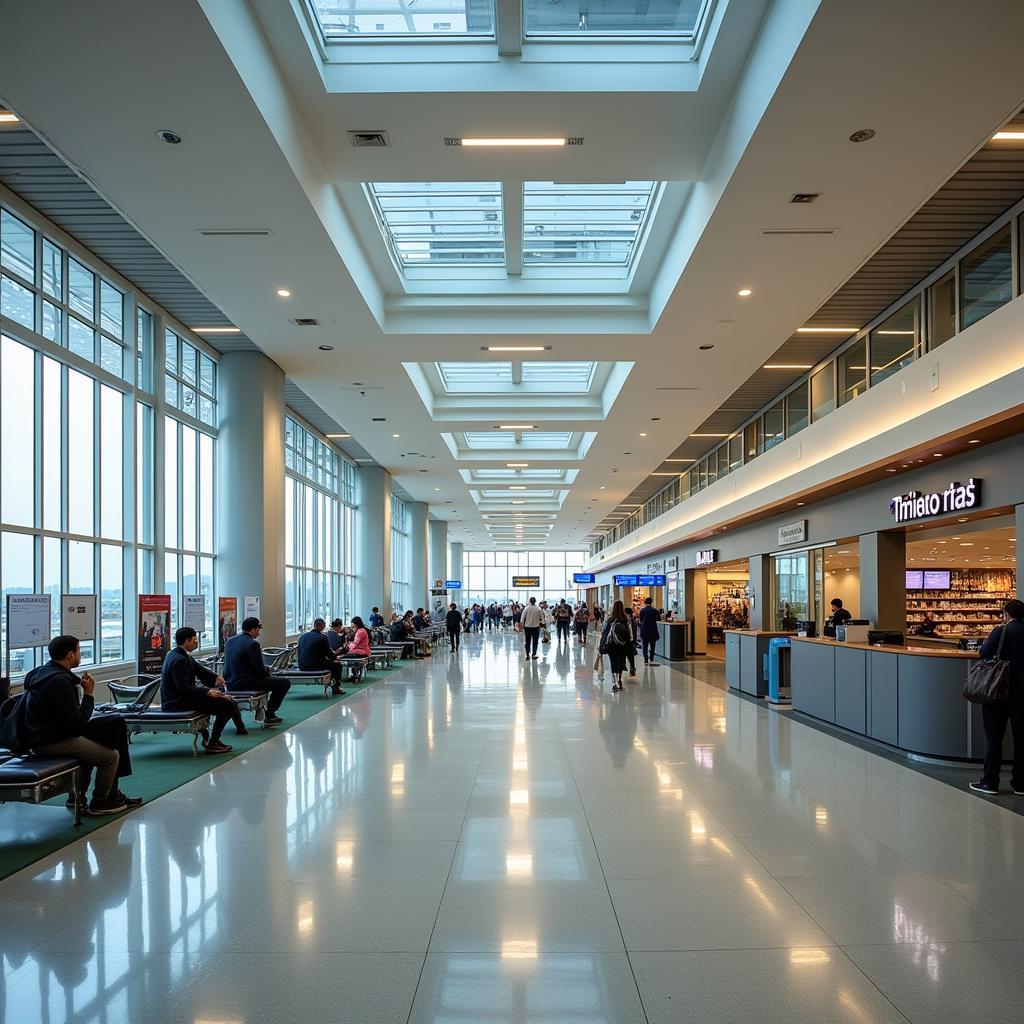 Inside view of Rajkot Airport, India