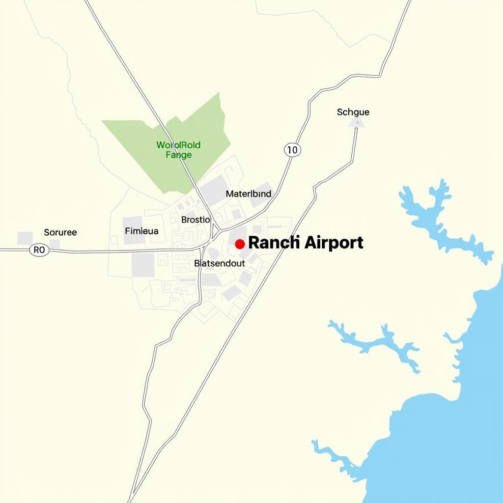 Ranchi Airport Map and Location