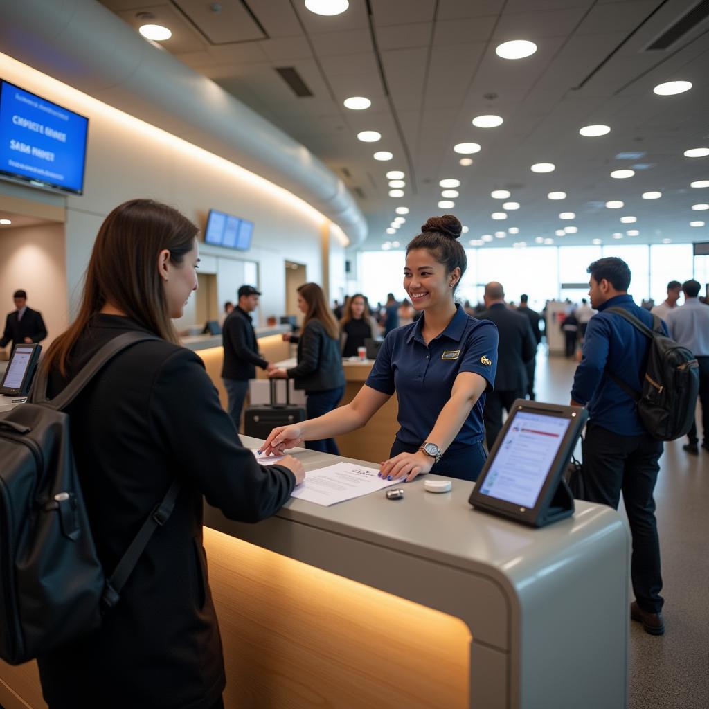 Regional Airport Check-In Counter