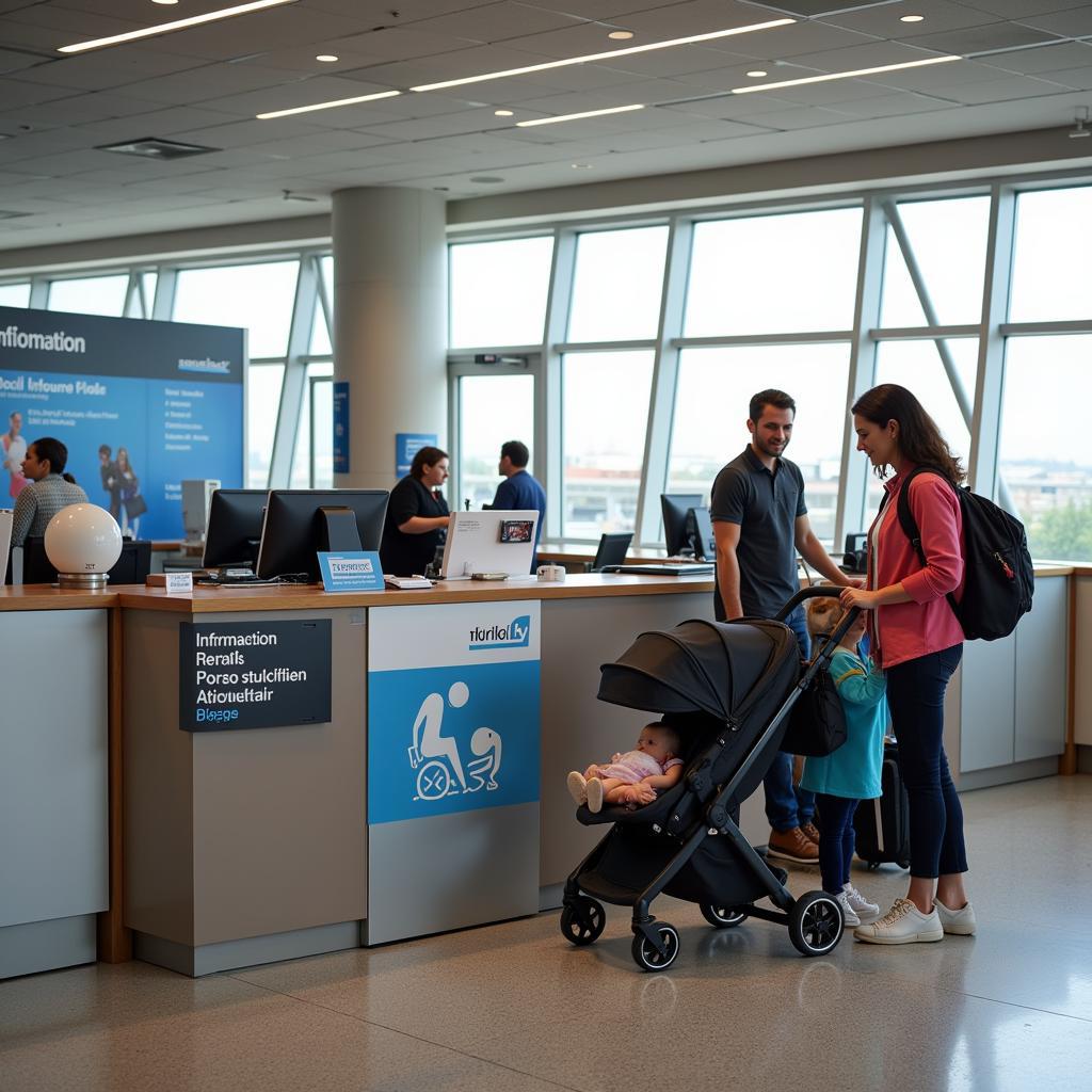 Airport Stroller Rental Service Information Desk