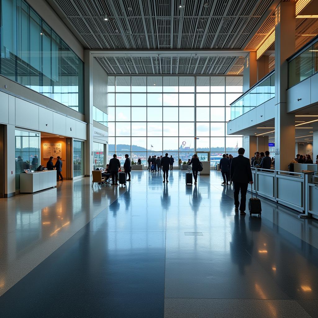 Riga International Airport Modern Terminal