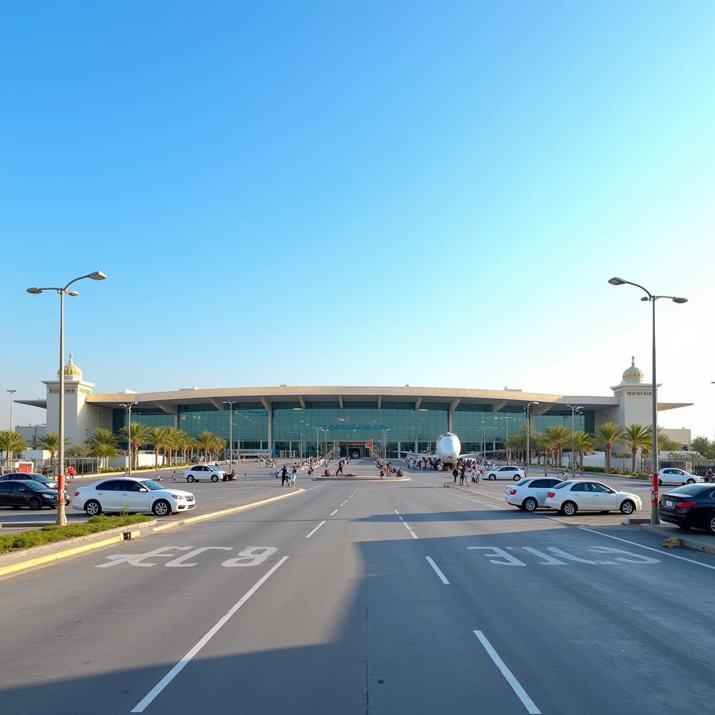 Modern Exterior of Riyadh Airport Terminal