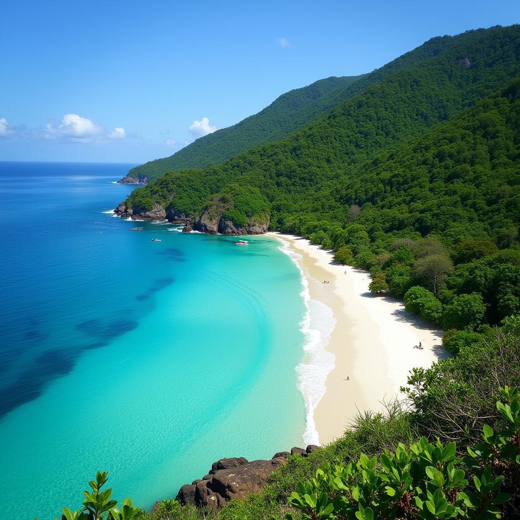 Beautiful beach in San Juan, Costa Rica