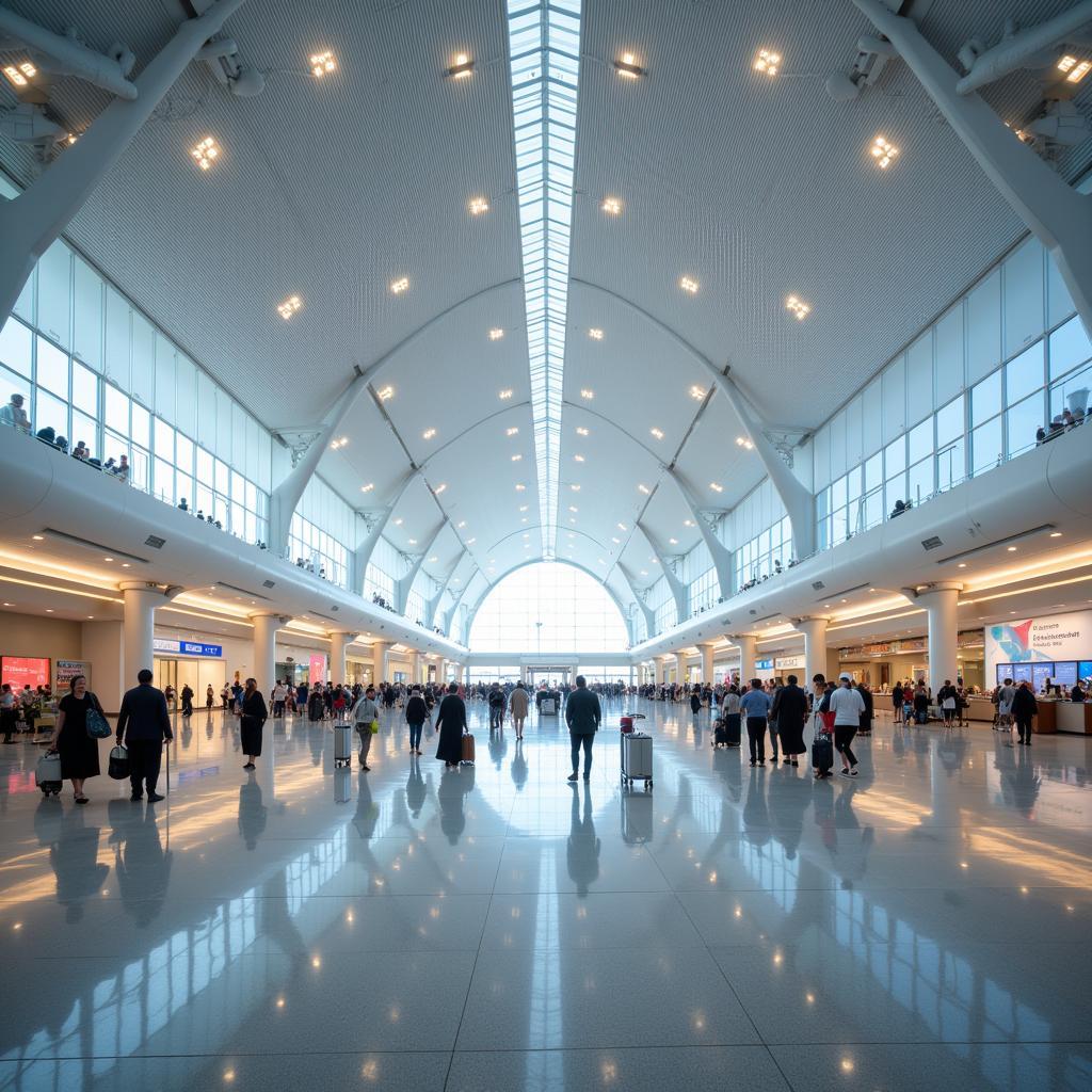 Modern Terminal at Saudi Jeddah Airport