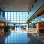 Modern Interior of Savitri Jindal Airport Terminal