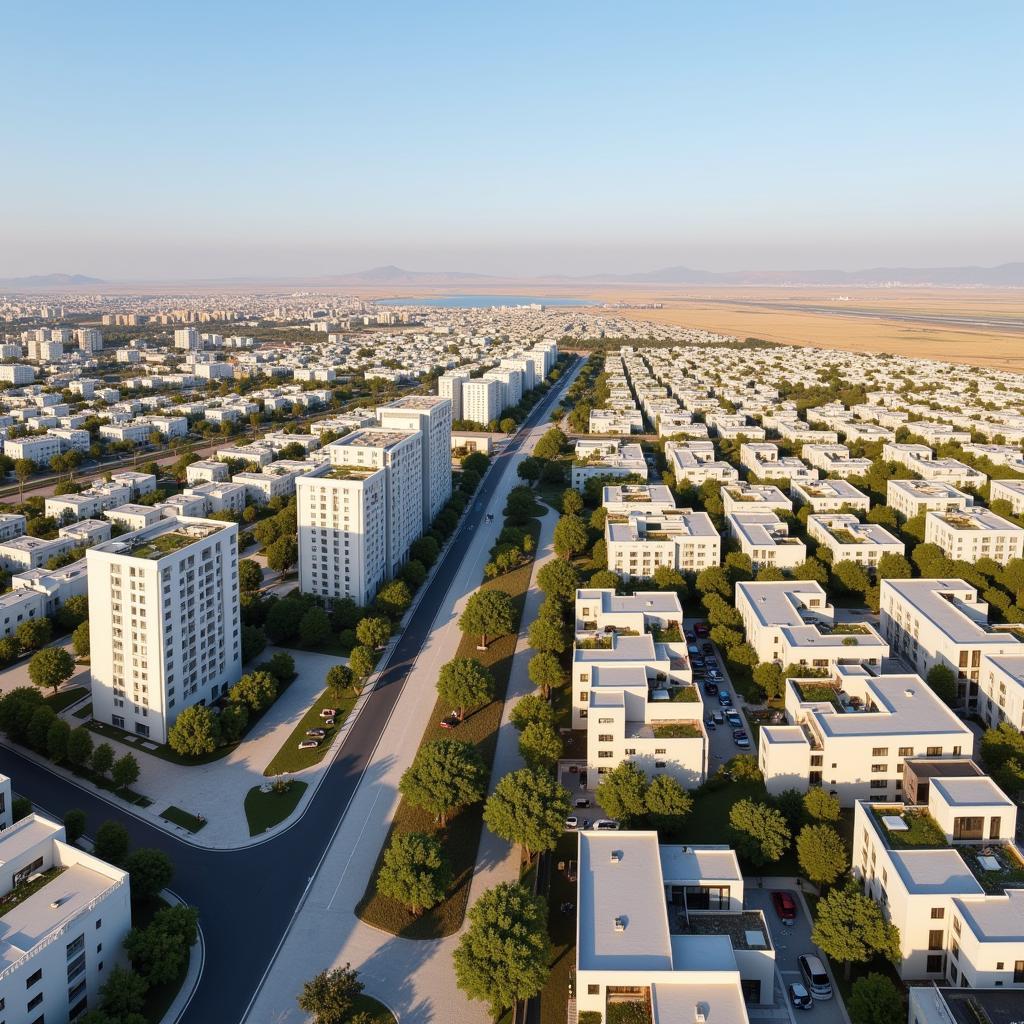 Sde Dov Airport Closure and Urban Development in Tel Aviv - A cityscape showing the redevelopment of the former airport area.