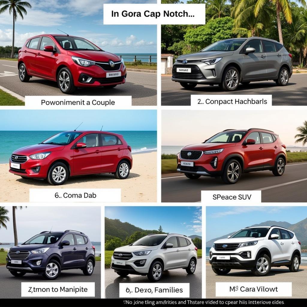 Different car options for self-drive hire in Goa