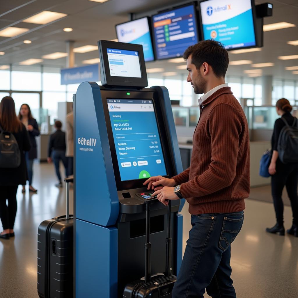 Checking in at San Francisco Airport